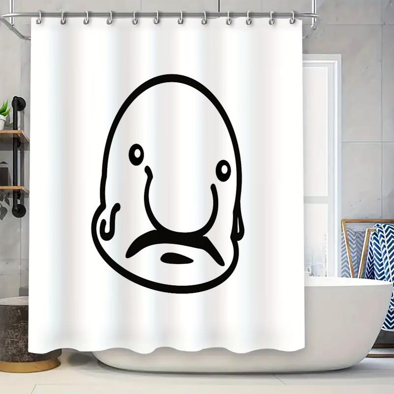 

Funny Cat Shower Curtain Cute Pet Bathroom Decor Washable Waterproof Fabric Liner For Home W60H190(CM)-1 Pcs