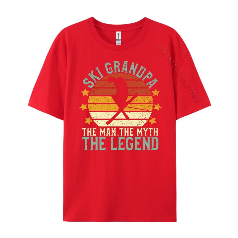 

Лыжный Дедушка Человек Миф Легенда Лыжник Лыжи Аниме Футболки Классические Аниме Футболки Большой Размер Креативные S