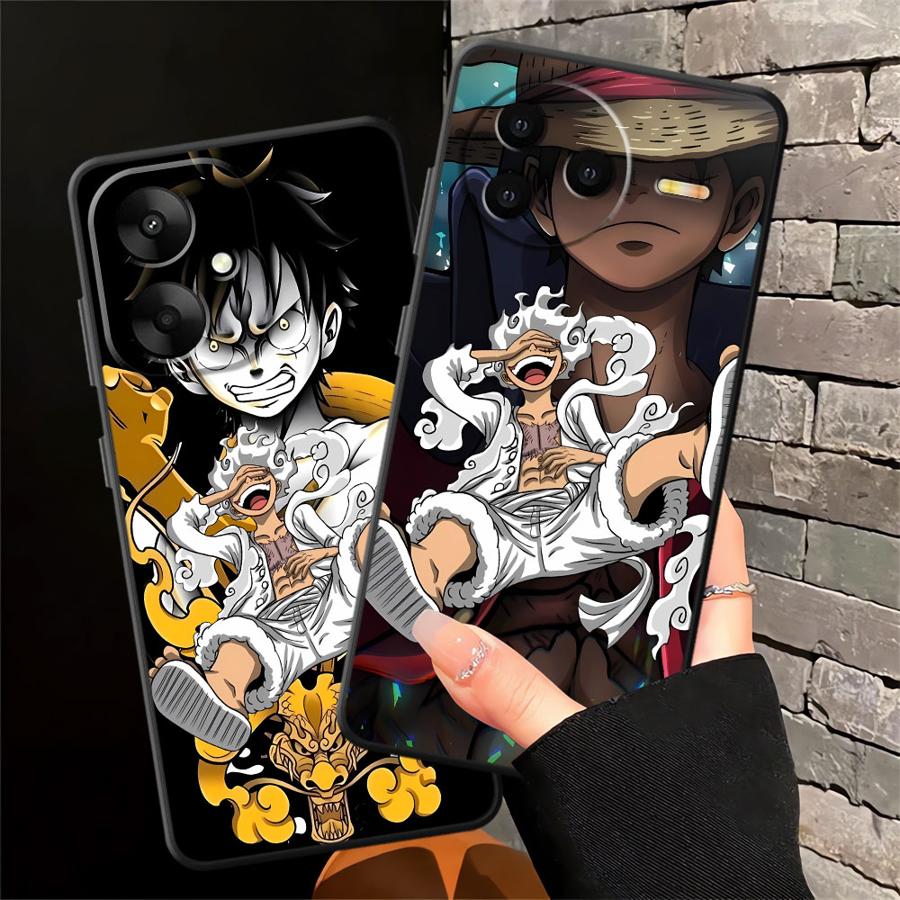 One Piece Luffy Case for Xiaomi Redmi 14C 10 9 A3 A4 13C A1 A2 Plus A5 12C K40 K80 Pro Funda Phone Cover