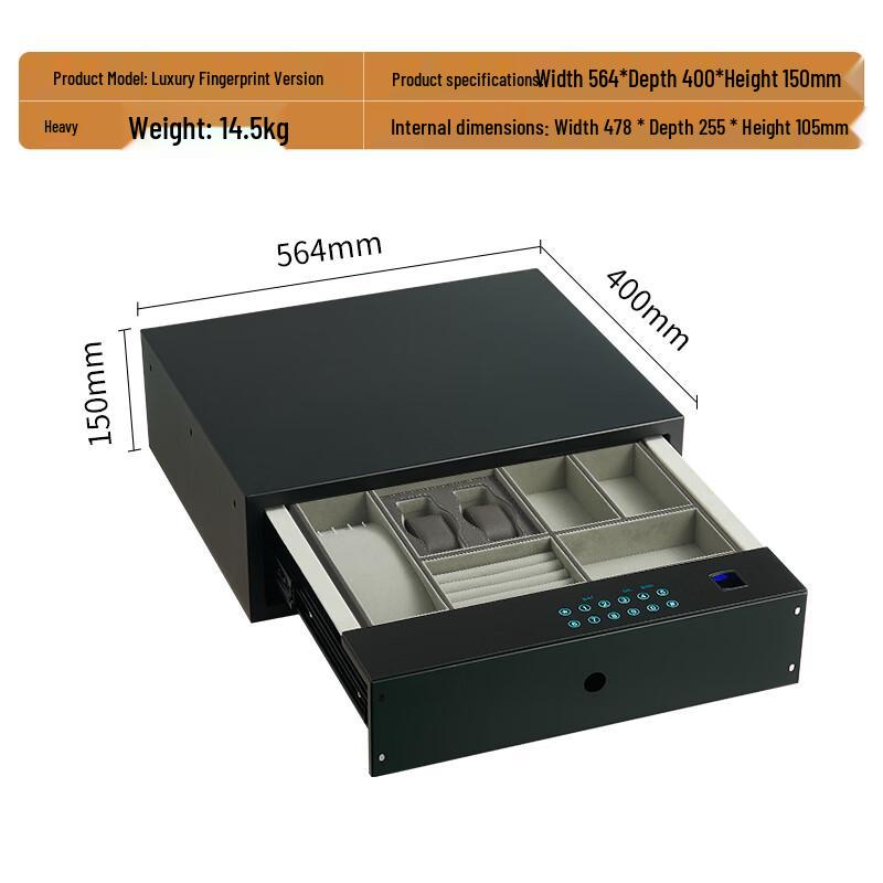 Tiger Brand Mini Bedside Drawer Security Safe
