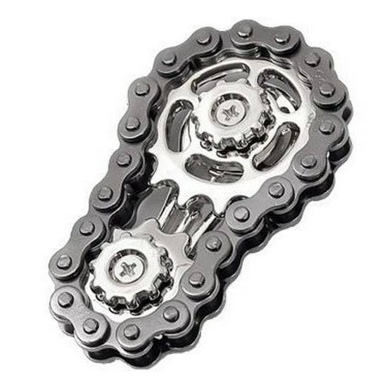Creative Car Chain Gear Finger Spinner Toy - DIY Decompression Flywheel Artifact