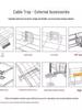 Grid Tray Accessories: Snap Screw, Straight Connector, Reinforcing Strip, Bend Connector, Cross Arm, Support Base, Lower Wiring Board