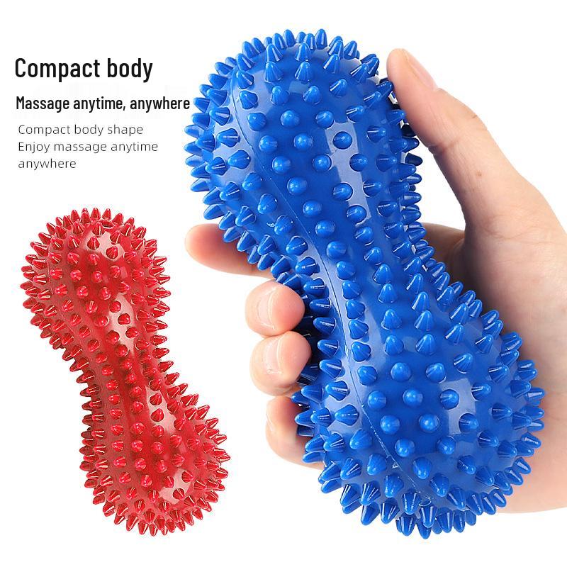 PVC Peanut Shape Massage Yoga Fitness Ball Stress Relax Body Spiky Massager