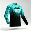 Pánské MTB Horský Kolo Dlouhý Rukáv Dres Lesní Potisk Kulatý Výstřih Cyklistický Dres Off-Road Downhill Závodní Prodyšný Venkovní