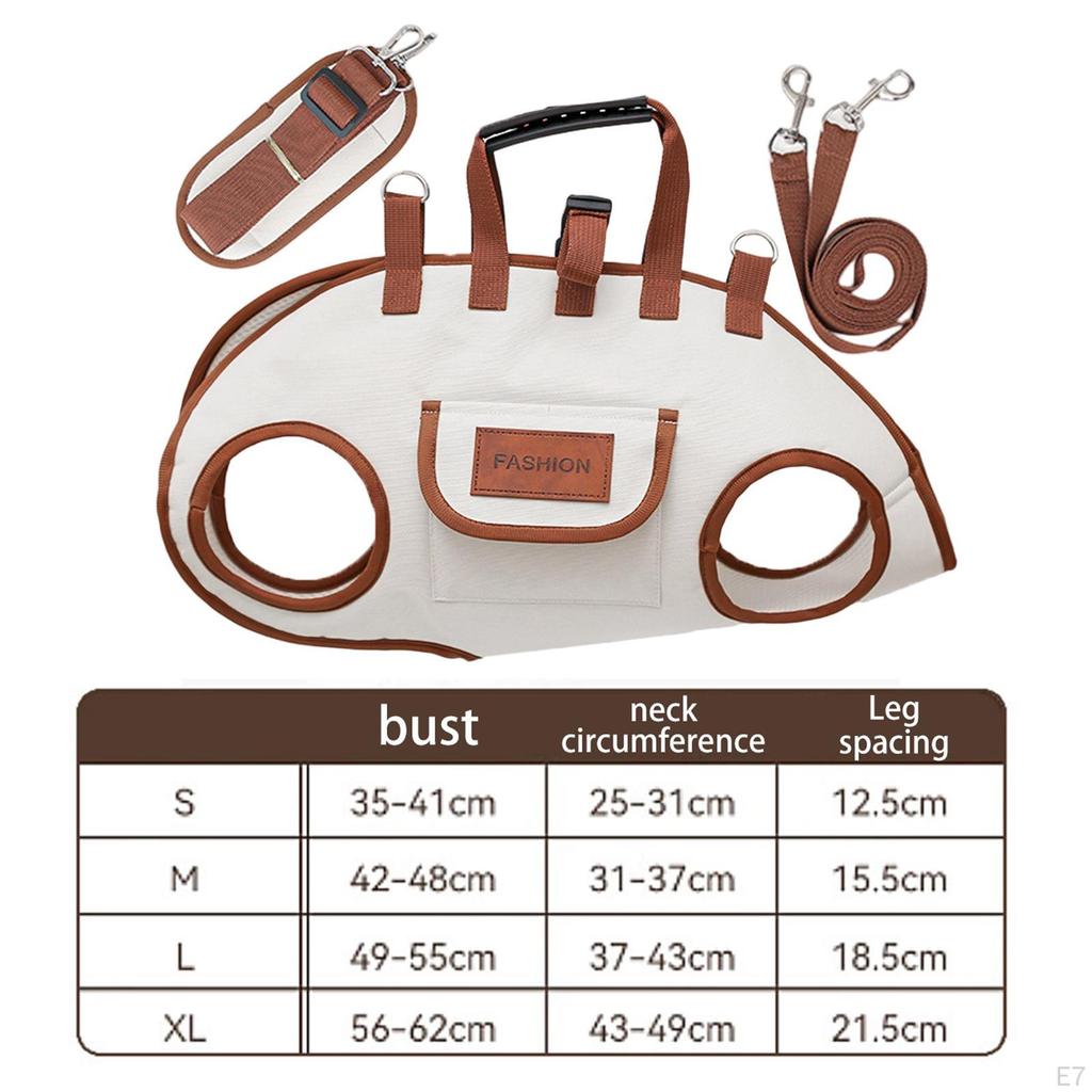 Dog Carrier Comfortable Practical Oxford Cloth Breathable Portable Travel Lift Harness