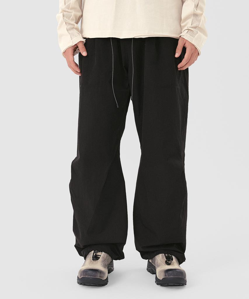 Sanlo [Unisex] Wide String Hiking Pants - Black