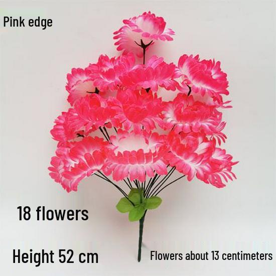 Chrysanthemum Silk Flowers for Qingming Festival Grave Offerings