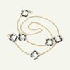 Retro Gothic Sunglasses Mask Lanyard Fashion Color Four-leaf Clover Non-slip Reading Glasses Chain New Jewelry for
