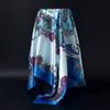 Fashion Square Silk Scarf Women Headband 90*90cm Print Neck Scarfs Office Hair Band Hand Kerchief Female Bandana Headwear