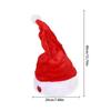 Świąteczna czapka Mikołaja Śpiewająca Tańcząca Ruchoma Elektryczna Patchworkowa Czapka Zabawna Zabawka Impreza Zimowa Ciepła Muzyczna Taneczna Czapka Boże Narodzenie Prezenty