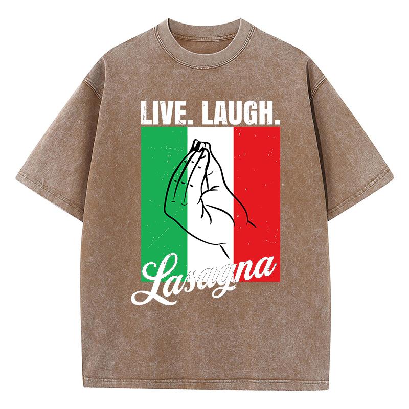Womans Acid Wash T-Shirts Flag Of Italy Printing Tops Oversize Distressed Cotton Short Sleeve Tees Casual Female Clothes