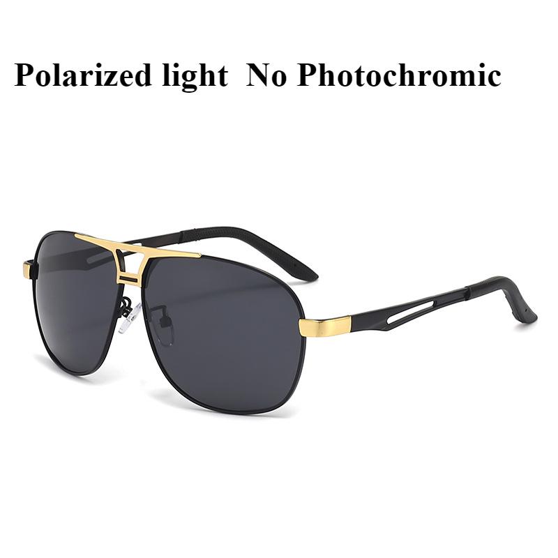 Sunglasses for Men Aviator Polarized or Photochromic UV Protection Military Style Metal Mirror Sun Glasses