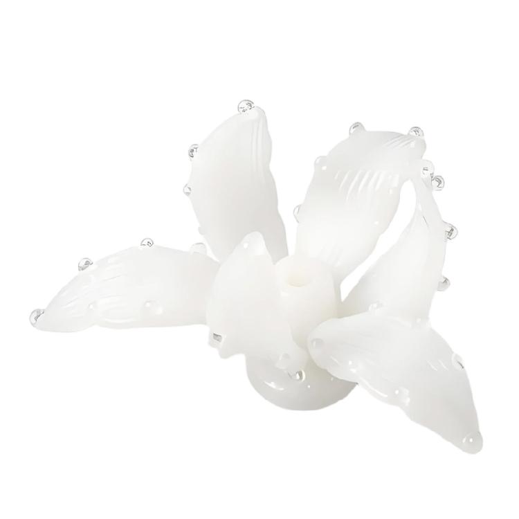 

Unique Glass Irises Flower Ornament Incenses Stick Burners Aesthetic With Practical Use As Aromatherapies Accessories белый