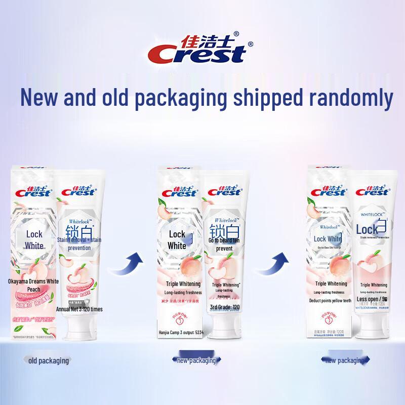 Crest Whitening Toothpaste Fresh Breath & Stain Removal Family Pack