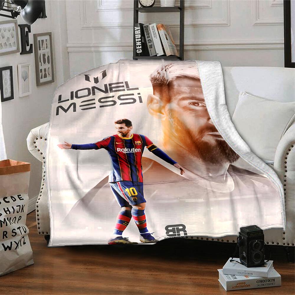 Pink Stripes Soccer Star Blanket Comfortable Perfect for Bed Chair Livingroom All-Season Use Digital Print Best Holiday Gift for Friends Family