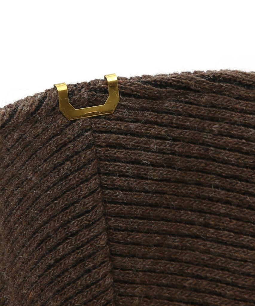 Eondeokeonteulolseutyudio Winter Knit Bucket Hat Stand Bucket / Stripe Knit / M Brown