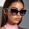 Protective Glasses 1/3pcs Trendy Leopard Round Sunglasses Woman Cat Eye Mirror Glasses Female Classic Gradient Design Eyewear