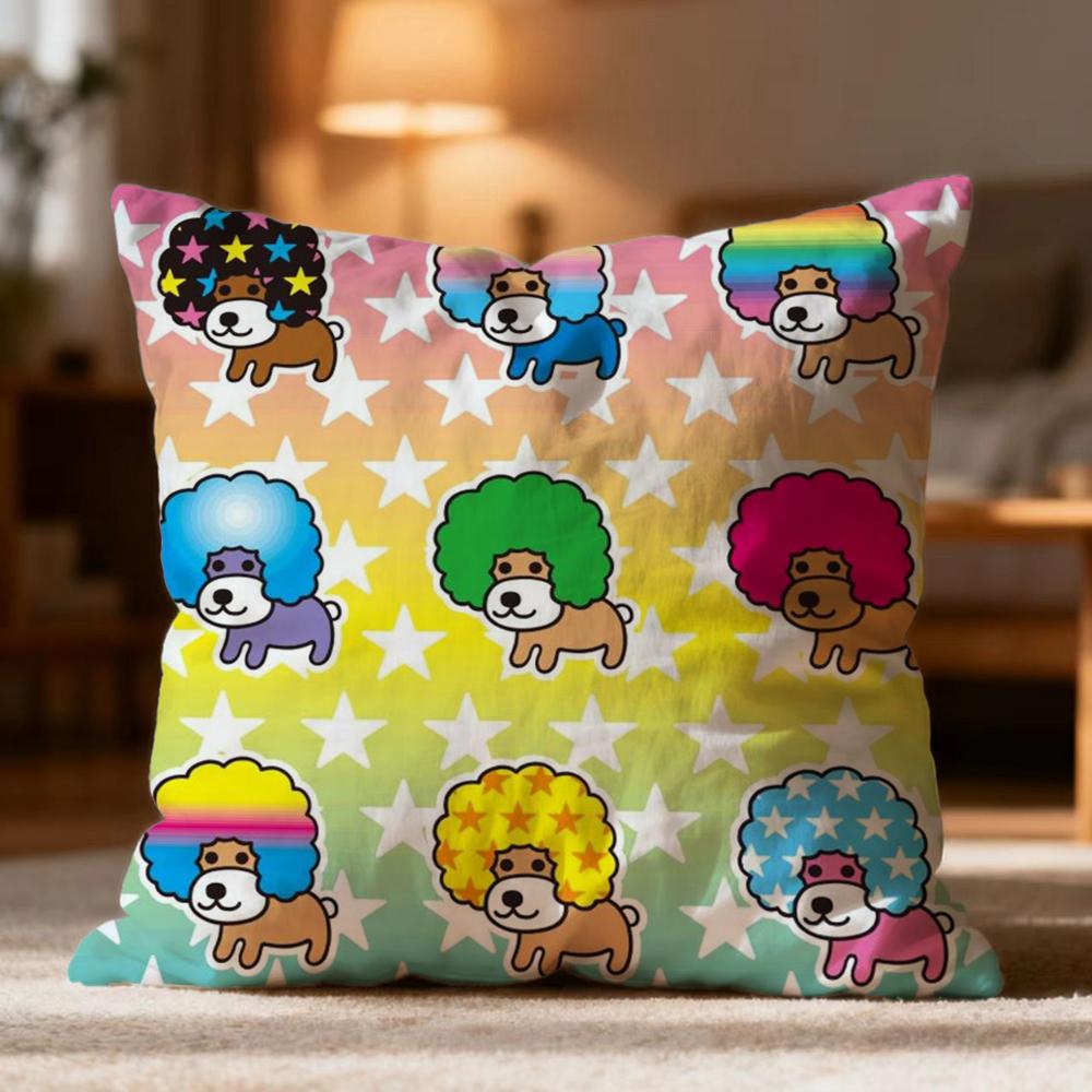 

Hot A-AAfro Ken Cushion Cover Soft Washable Pillow Case Multi-Scene for Couch Bed Travel Office Use 30cmx30cm