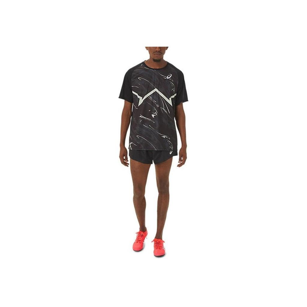 Asics CJ-Line Light Short Sleeve T-Shirt With All Over Print Men Tops Black 2091A616-001