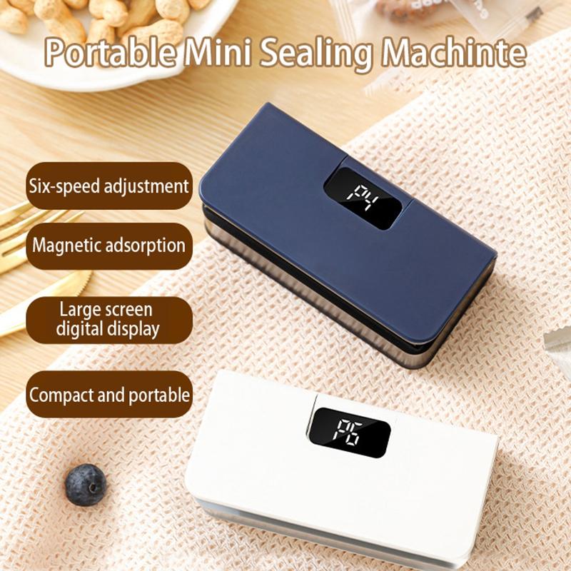 Mini Sigillatrice Elettrica Portatile Termosigillatrice per Snack Cucina di Casa Ricaricabile USB Sigillatrice Sottovuoto Pacchetto di Plastica