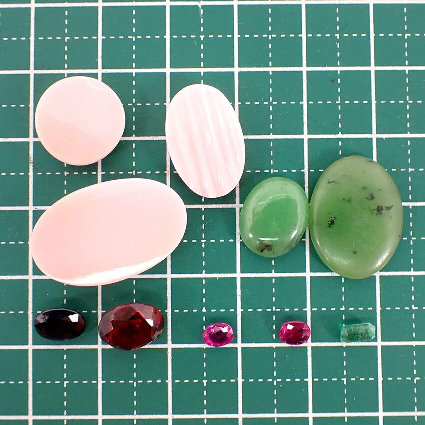[Used] Green Garnet, Garnet, Sapphire, Ruby, Etc. Loose Stone/j29-6