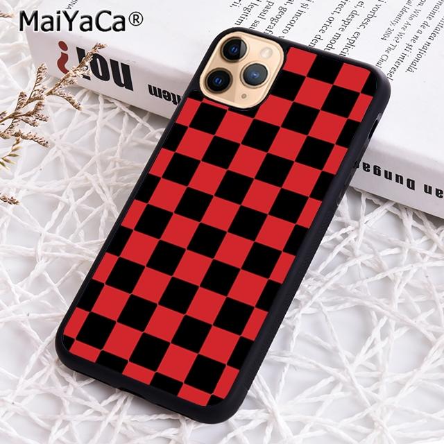 Checkerboard Plaid Checkered Phone Case For iPhone 17 Air 16 15 14 plus 12 13 pro max Shell Cover coque