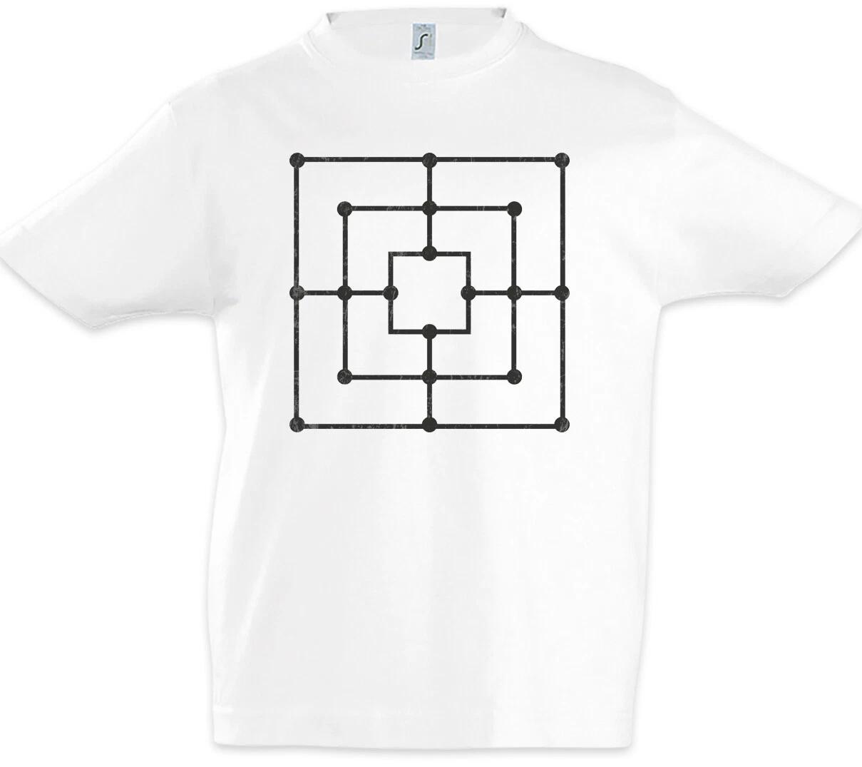 

Nine Men s Morris Kids Boys T-Shirt Board Game Mill Mill Field Playfield- 150