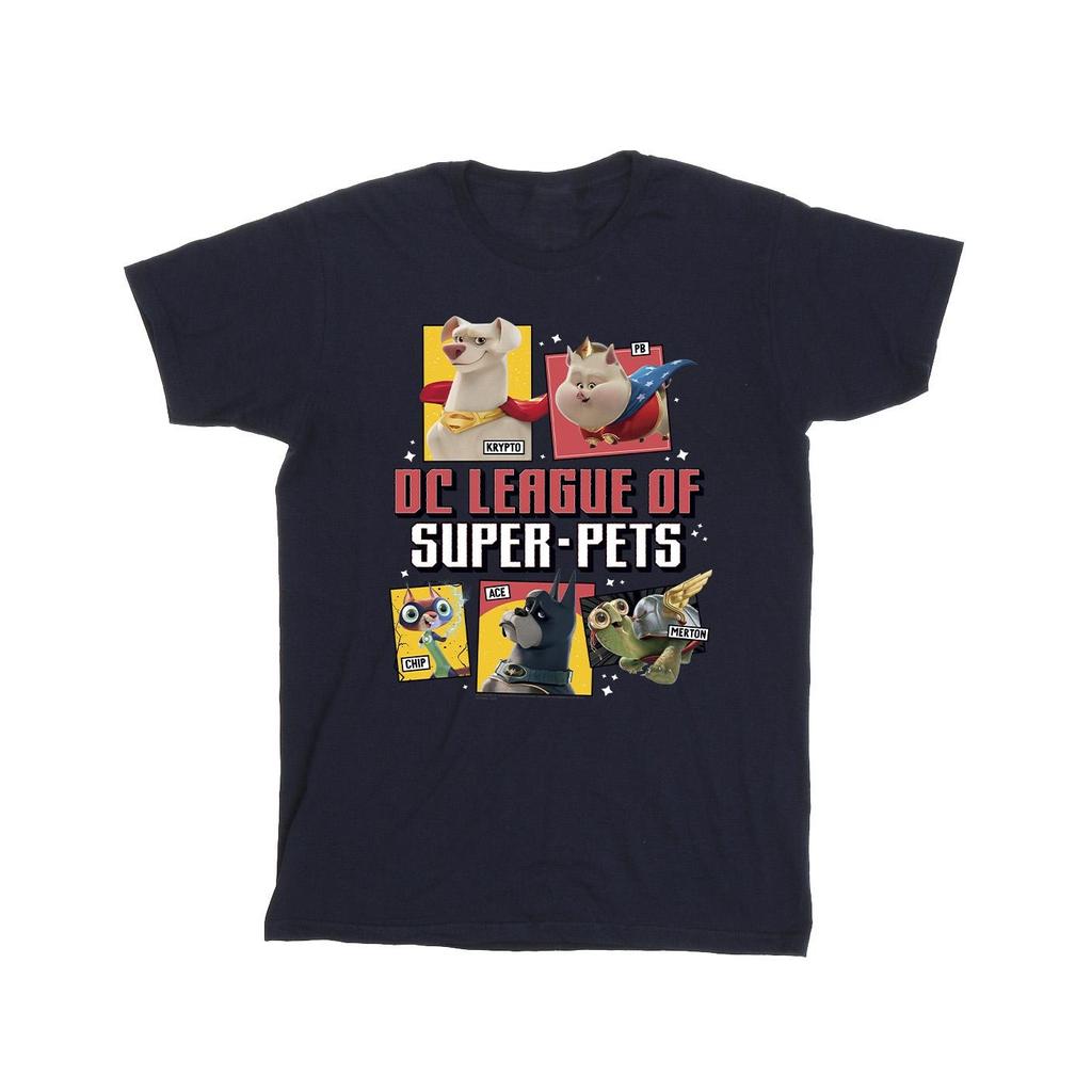 DC Comics Jungen DC League Of Super-Pets Profil-T-Shirt
