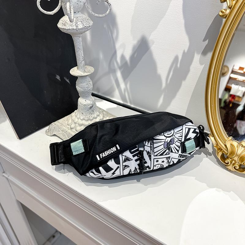 

Модная детская нейлоновая наплечная сумка с милым мультяшным мотивом White