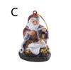 Christmas Party Decoration Hanging Ornaments Resin Hugging Santa Claus Figurines Mini Santa Pendant Xmas Tree Home Decor Supplie