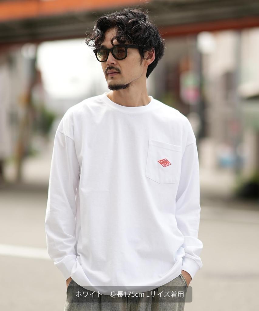 [GERRY] Custom Diamond Patch Long Sleeve Pocket T-Shirt
