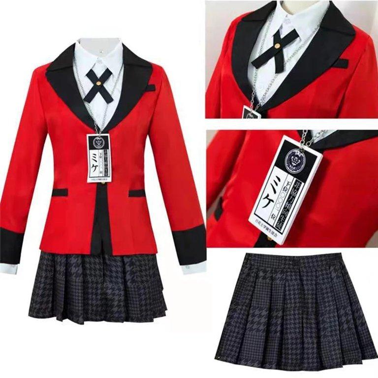 Anime Kakegurui Yumeko Jabami Costumes 5pcs/set Cosplay Girls Adult Kid