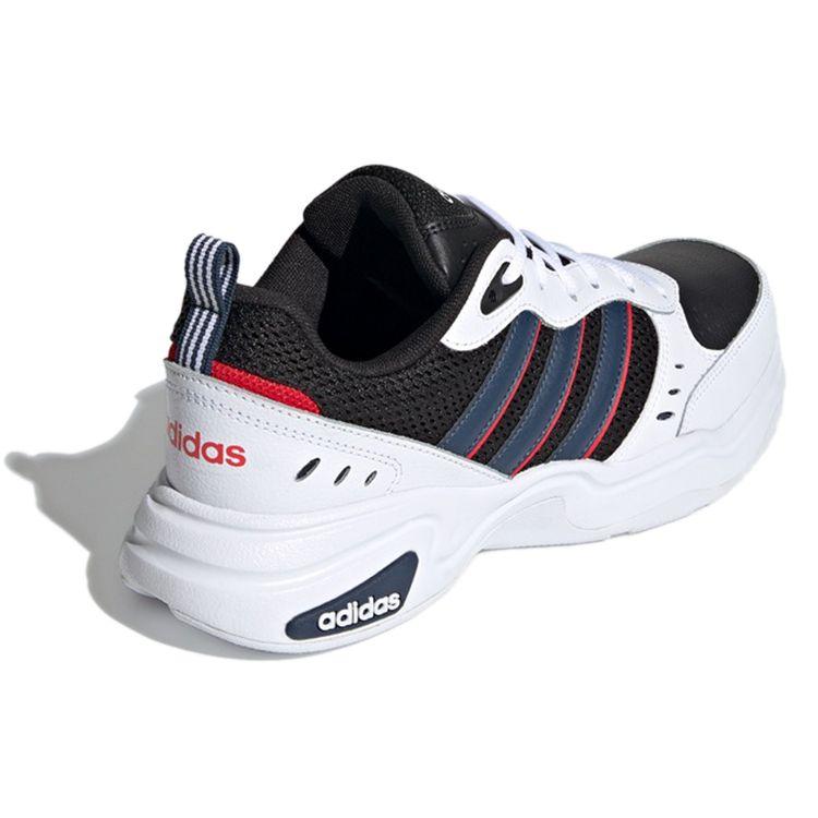 Adidas Neo Strutter Synthetic Leather Mesh Comfortable Versatile Durable Low Top Casual Shoes Men Sneaker Black FY8162