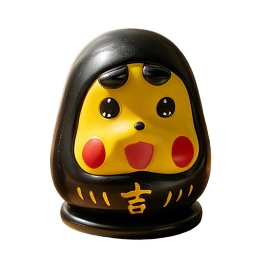 

Cartoon Daruma Toothpick Holder Decorative Tooth Picks Box Home Office Kitchen Toothpick Dispenser Storage Container Anime Fans Gift чёрный