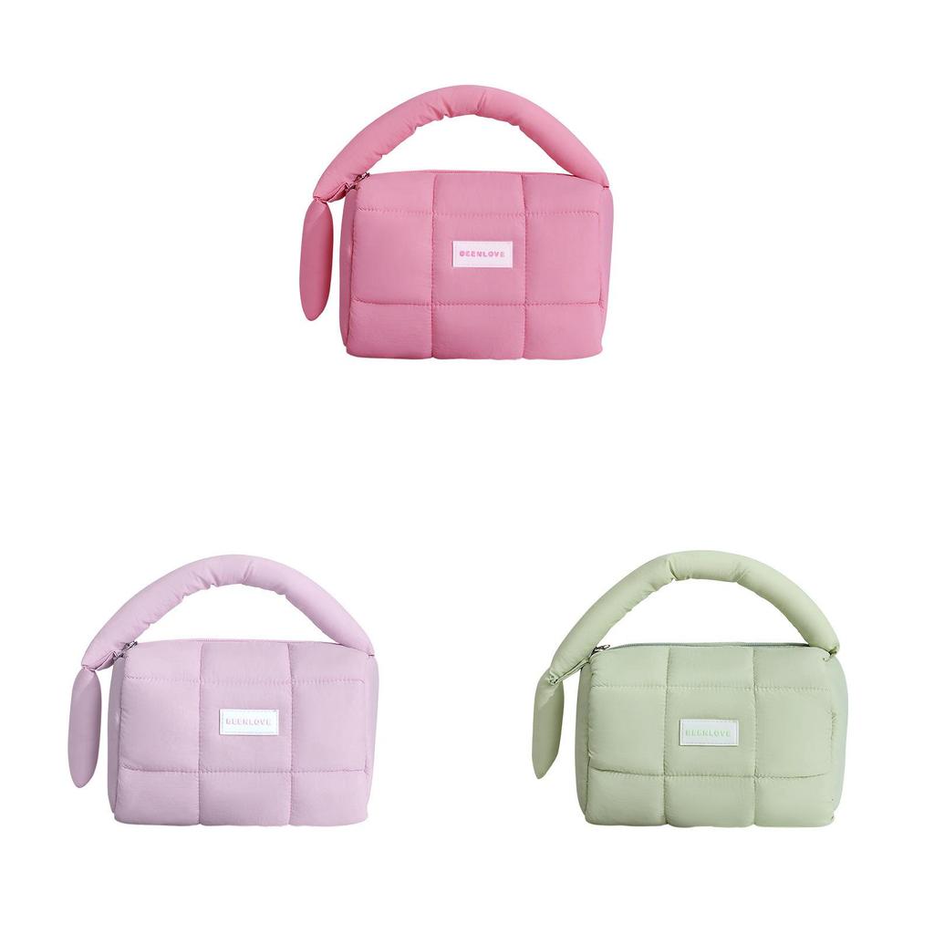 Portable Plush Pouch With Polyester Storage For Daily Use Womens Organizer