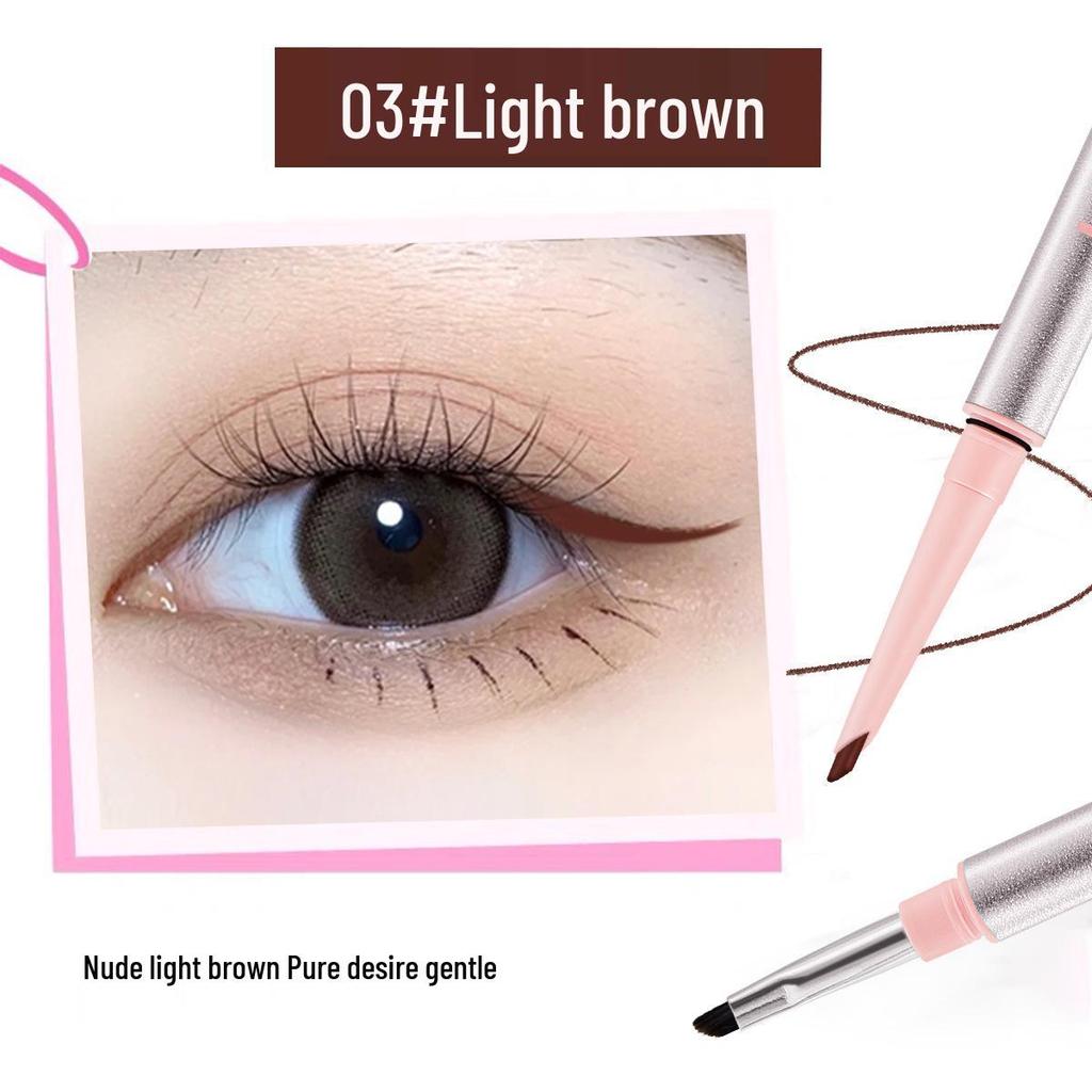 Kakashow Double-Ended Eyeliner Gel Pencil: Waterproof, Sweatproof, Smudge-proof, Long-lasting, Highly Pigmented, Ultra-fine for Beginners.