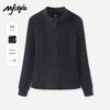 MJ STYLE Stand Collar Slim Fit Long Sleeve Top