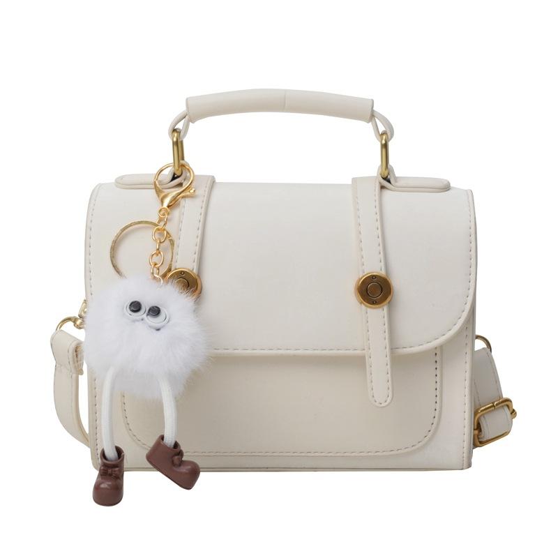 Axelväska Dam Enfärgad Ny Mode Mångsidig Messenger Liten Fyrkantig Väska