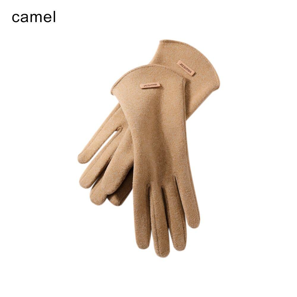 Outdoor Sport German Velvet Cold Proof Mittens Riding Gloves Women Gloves Full Finger Gloves