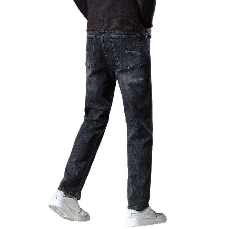 Spring, Summer and Autumn New Multi-color Cotton Elastic Large-size Straight Casual Denim Trousers Men's Trendy MEN