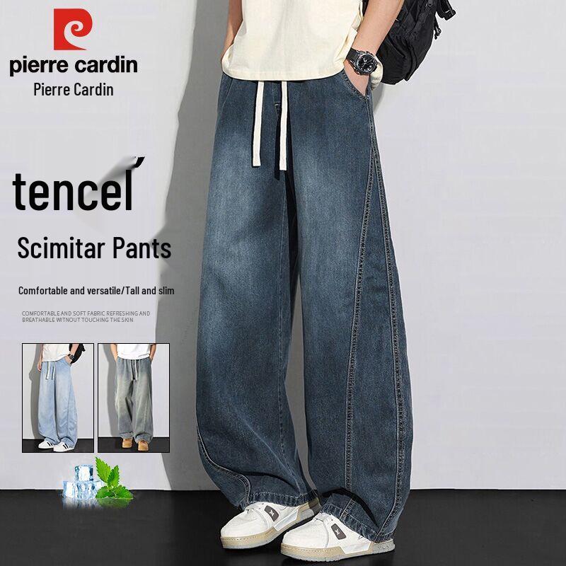 Pierre Cardin Men s Summer Tencel Loose Jeans 3XL