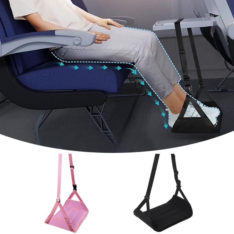 Travel Hammock Suspended Adjustable Office Hammock with Airplane Footrest for High Speed Rail Car Outdoor Furniture