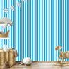 Wallpaper Stripes Turquoise, White and Celadon for Living Room and Bedroom 50x1000