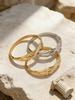 18K Gold-Plated Stainless Steel Zircon Clasp Bracelet - European & American Chic Women's Fashion