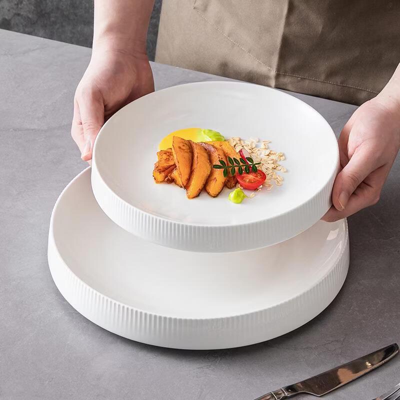 ZISIZ Ceramic Pasta Salad Soup Plate