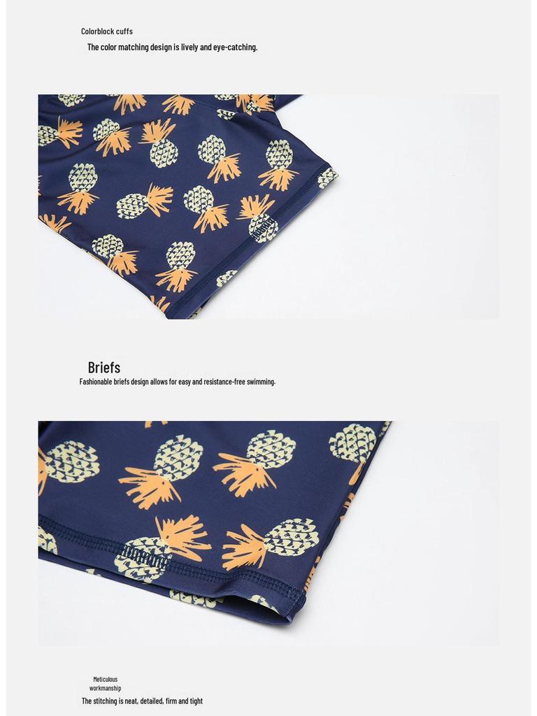 2025 Boys' Quick-Dry Long Sleeve Swimsuit Set - Infant To Youth Beachwear