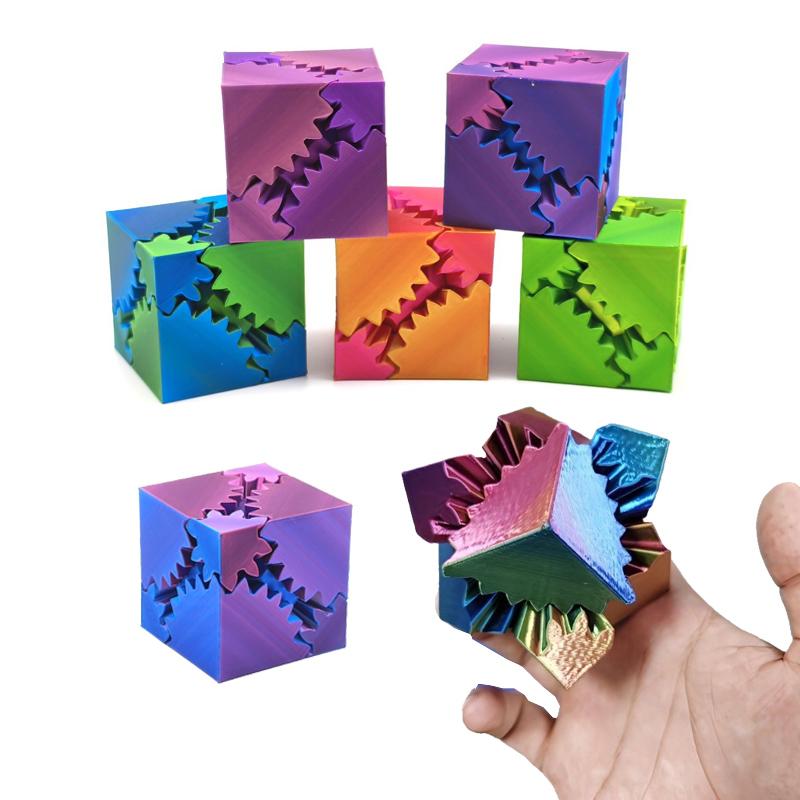 New 3D Printed Gear Ball Rotating Desktop Decorative Model Ornaments Boys Birthday Gift New Test Fidget Toy