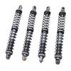 4Pcs 1Celsius10 Model Car Dual Spring Shock Damper Alloy 1Celsius10 RC Dampers with 8 Spare Springs 120mm