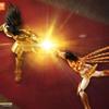 Blokees Saint Seiya Champion Class Gemini Saga Phoenix Ikki Gold Saint Classic Anime Figure Desktop Ornament Collectible Toy Gif