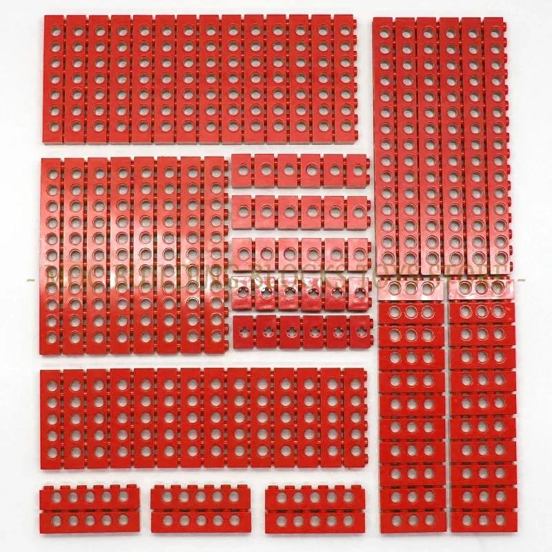 Technical Building Blocks Parts Bulk MOC Thick Bricks 6 Color Combination Accessories Studded Long Beams Robot Children Toys